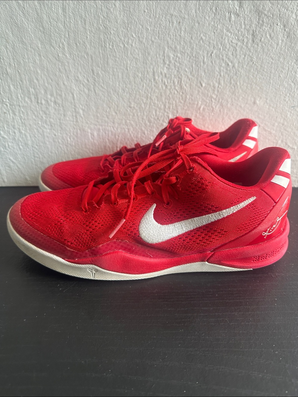 Nike Red Men’s Kobe 8 proto size US 7Y
